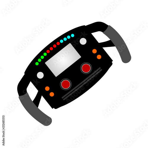formula steering wheel illustration