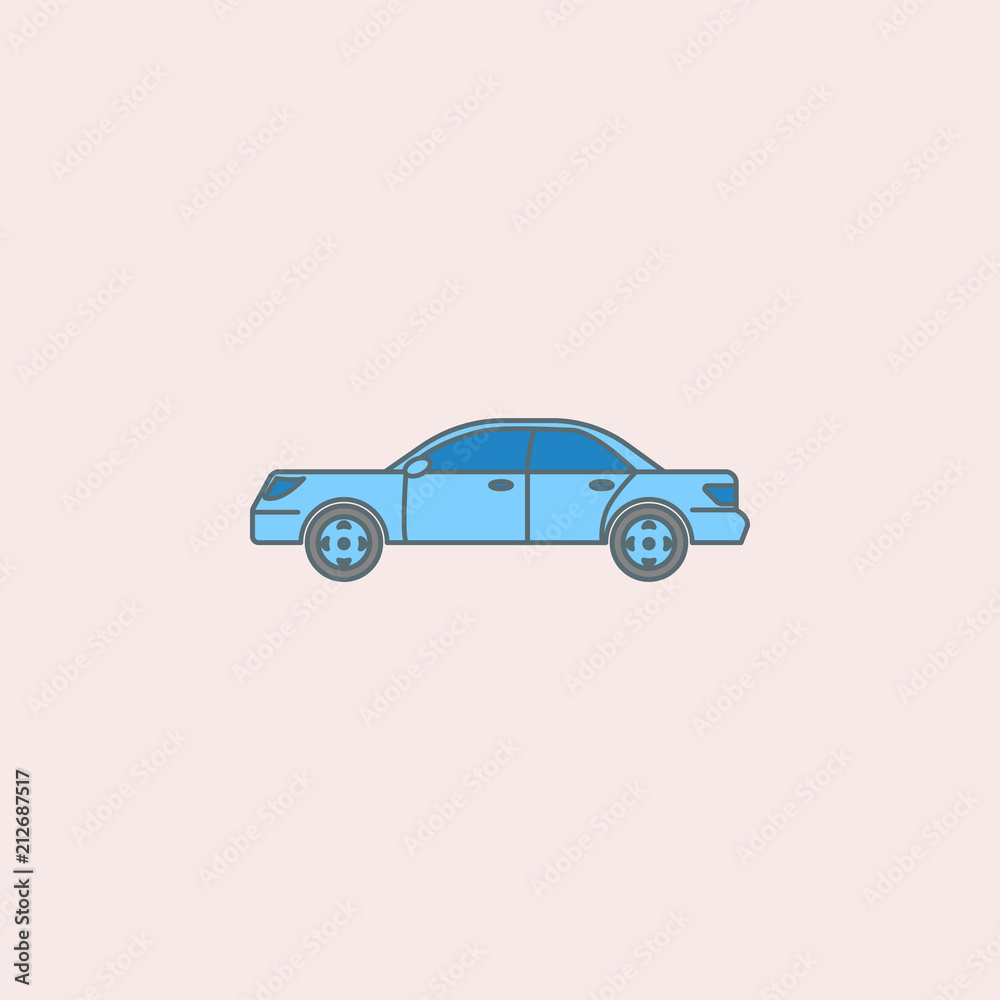 car of the eighties field outline icon. Element of generation icon for mobile concept and web apps. Field outline car of the eighties icon can be used for web and mobile