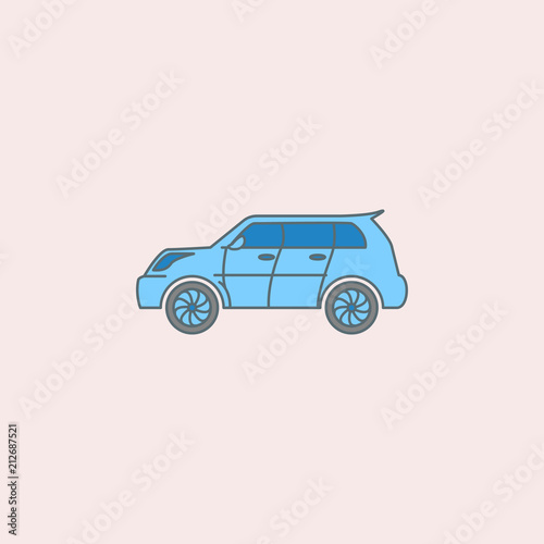a new generation car field outline icon. Element of generation icon for mobile concept and web apps. Field outline a new generation car icon can be used for web and mobile
