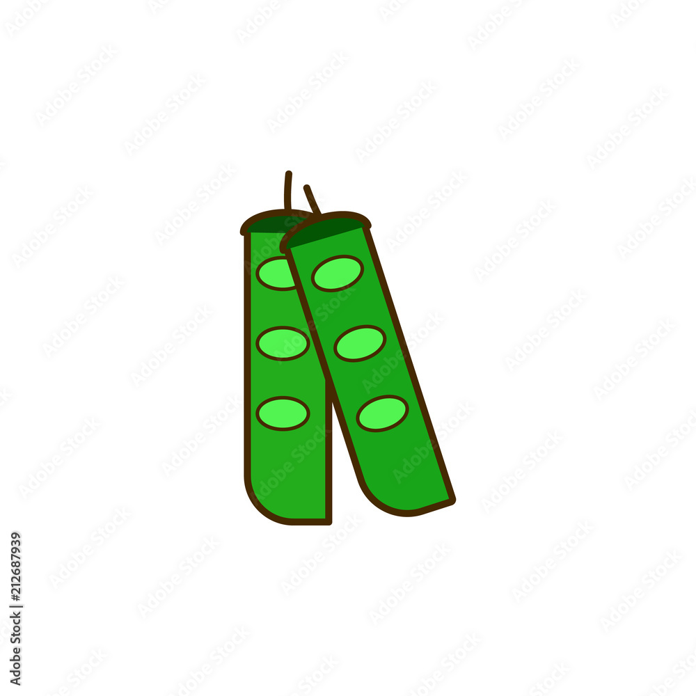 green beans colored icon. Element of fruits and vegetables icon for mobile concept and web apps. Colored green beans icon can be used for web and mobile. Premium icon green beans colored icon. Element of fruits and vegetables icon for mobile concept and web apps. Colored green beans icon can be used for web and mobile. Premium icon