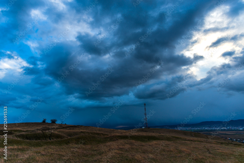 Storm winter clouds