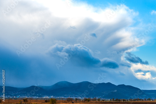 Storm winter clouds