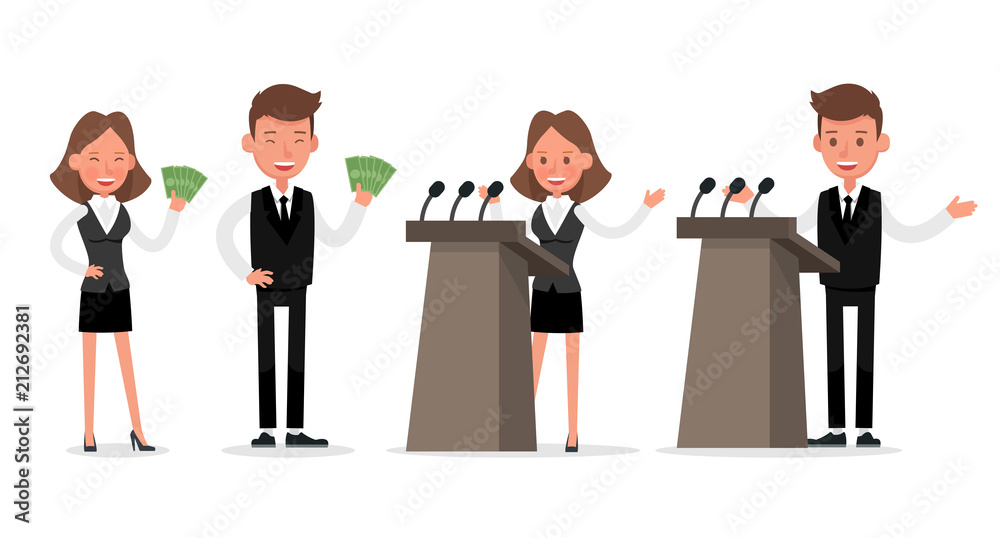 Set of Businessman and Businesswoman character vector design. no26 Set of Businessman and Businesswoman character vector design. no26