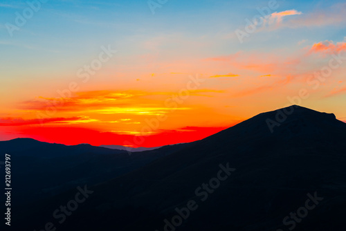 Sunset in the mountains © somra