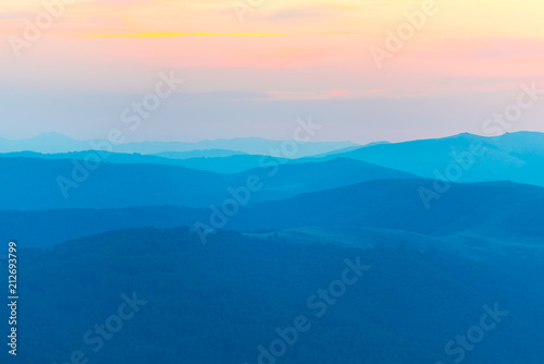 Sunset in the mountains © somra