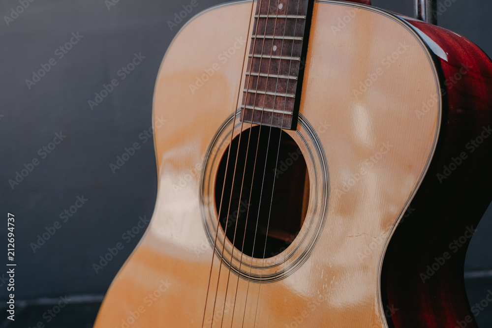 guitar classic build by wooden style use for entertainment on classic jazz and folk song guitar classic build by wooden style use for entertainment on classic jazz and folk song