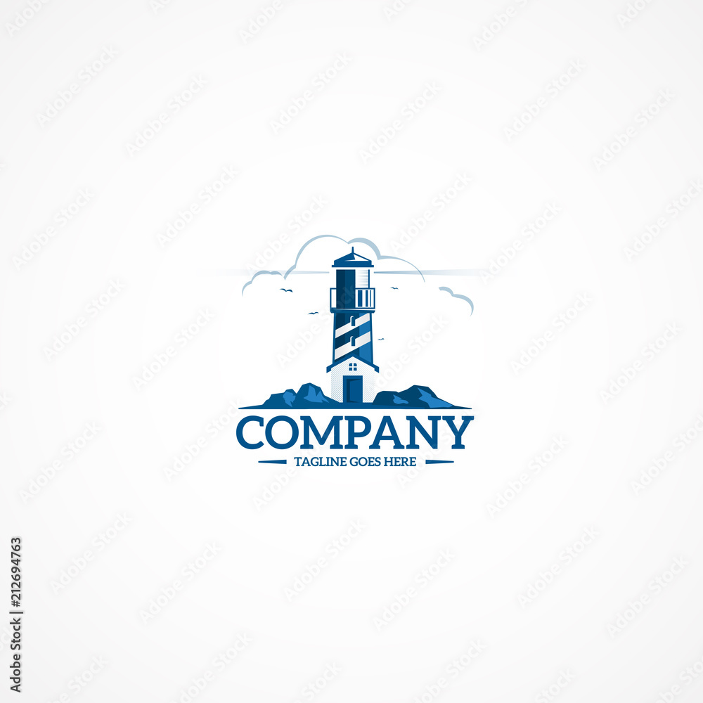 Vector Lighthouse logo.