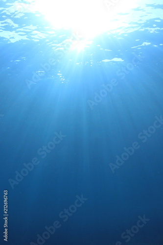 Vertical blue water background     © Richard Carey
