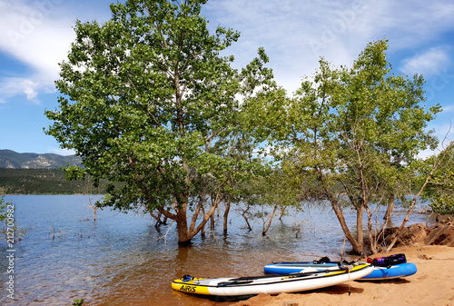 Paddleboarding on Carter Lake