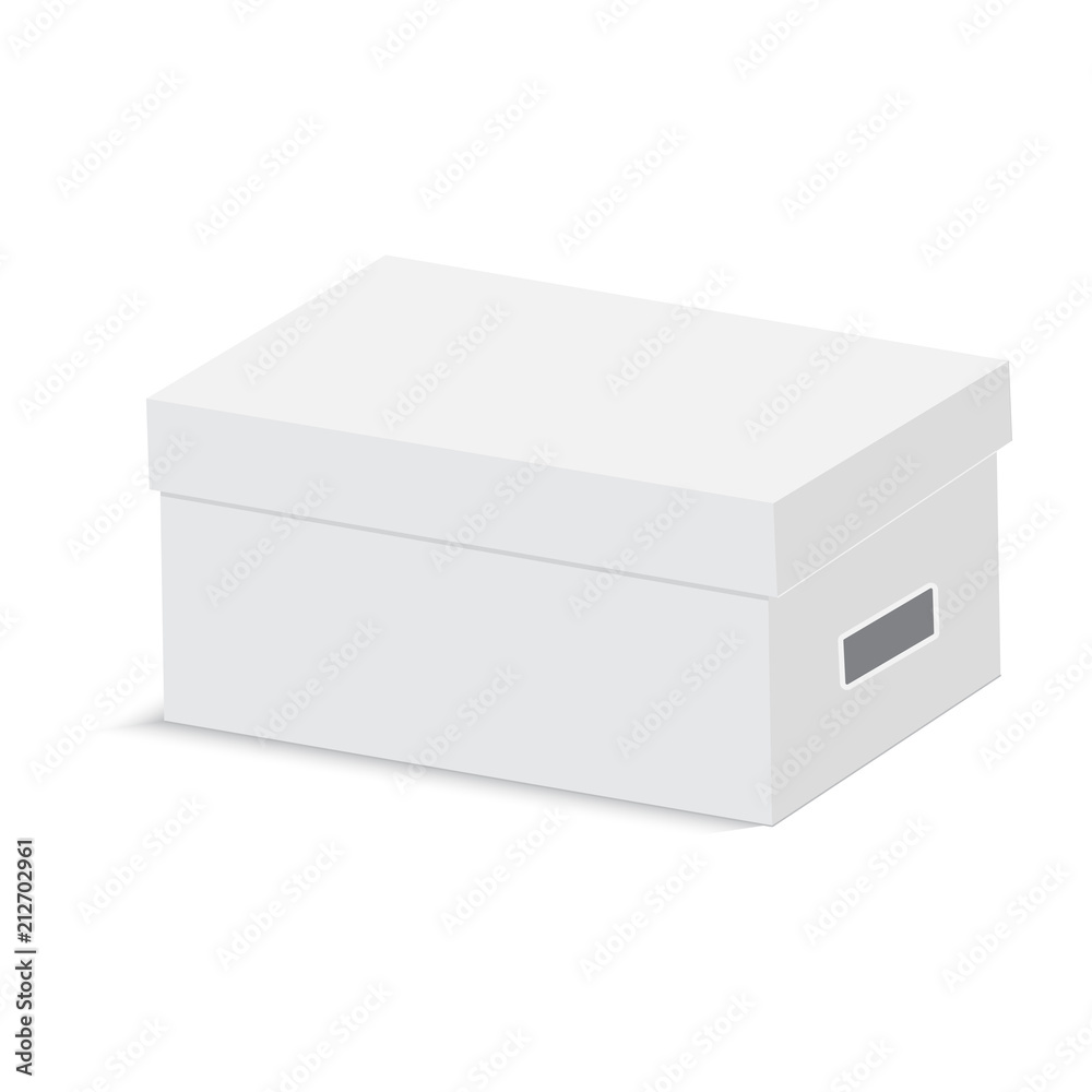 Blank of cardboard box for gift. Vector Blank of cardboard box for gift. Vector