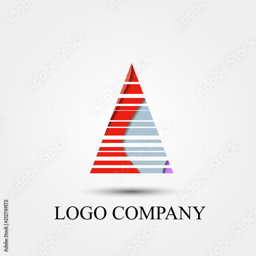 triangle vector logo  sign  or symbol concept for startup company