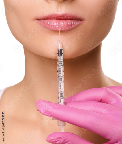 Vászonkép Rejuvenating facial injections.