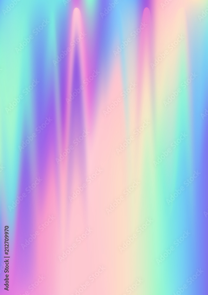Holographic fluid colors gradient texture vector dynamic background.