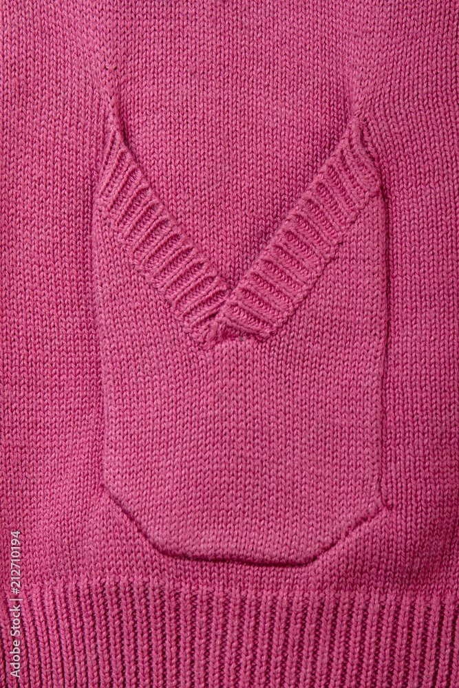 Woolen clothes material. Close up pocket, vertical image. Woolen clothes material. Close up pocket, vertical image.