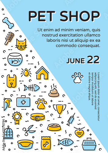 Vector Pet Icon Banner Template