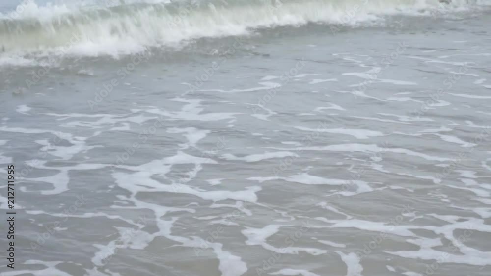Beach waves in the Gulf of Thailand Beach waves in the Gulf of Thailand