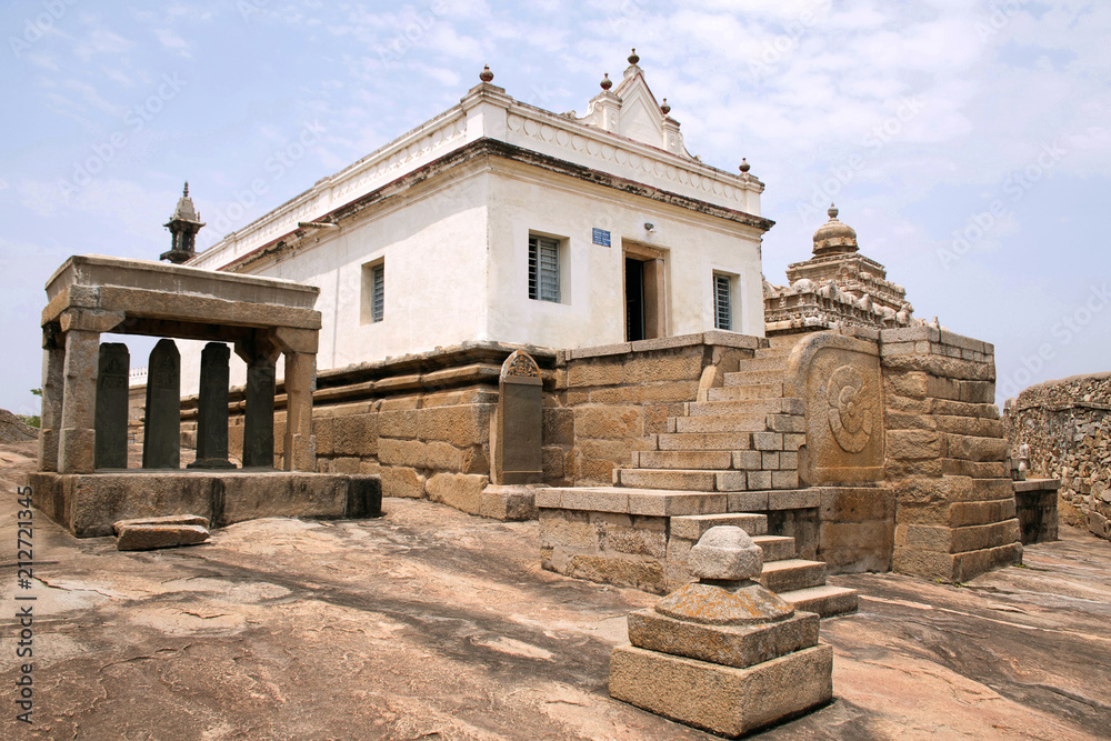 Eradukatte Basadi, Chandragiri hill, Sravanabelgola, Karnataka. It is situated opposite Chavundaraya Basadi and enshrines the statue of Lord Adinataha.