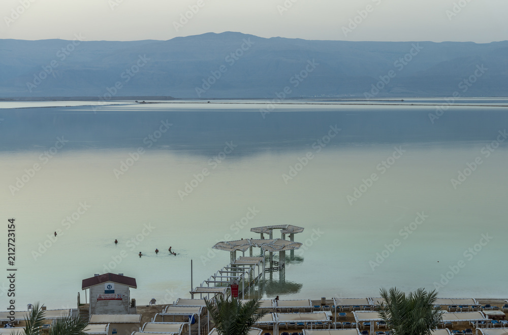 Naklejka premium Early dead sea sunrise