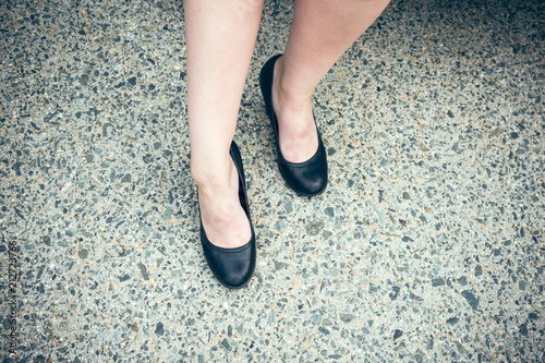 Woman legs with high heels
