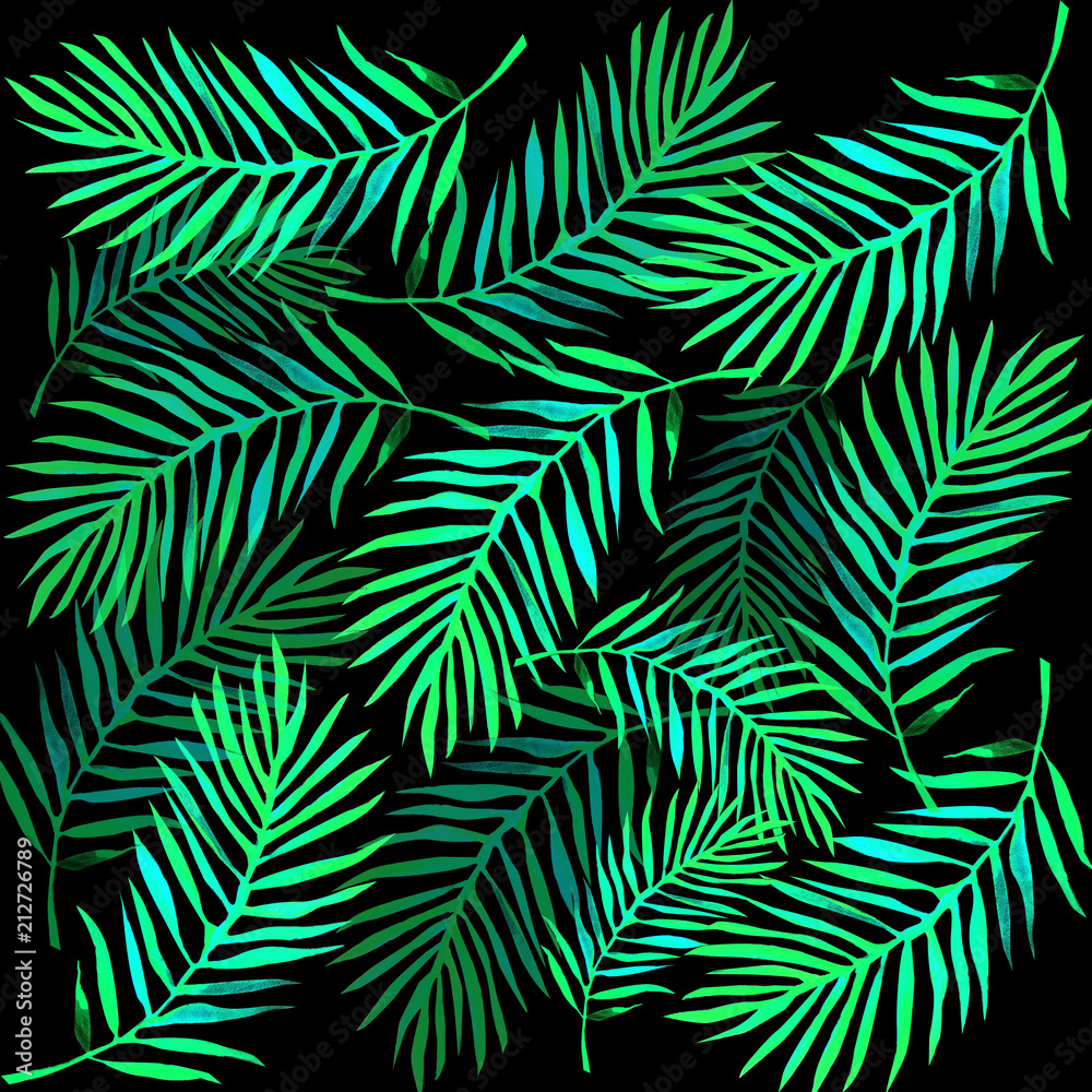 palm leaves background