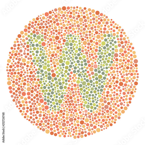 Red Green Color Blind Test Upper Letter W