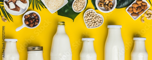 dairy free milk substitute drinks and ingredients