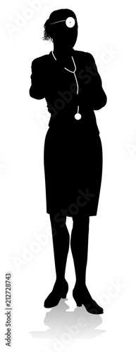Doctor Woman Silhouette