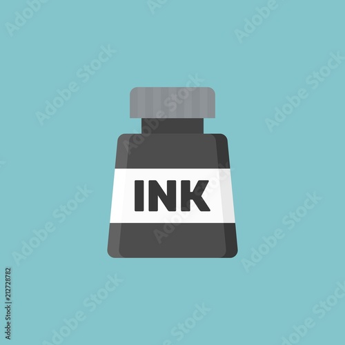 Ink, ink bottle, drawing equipment