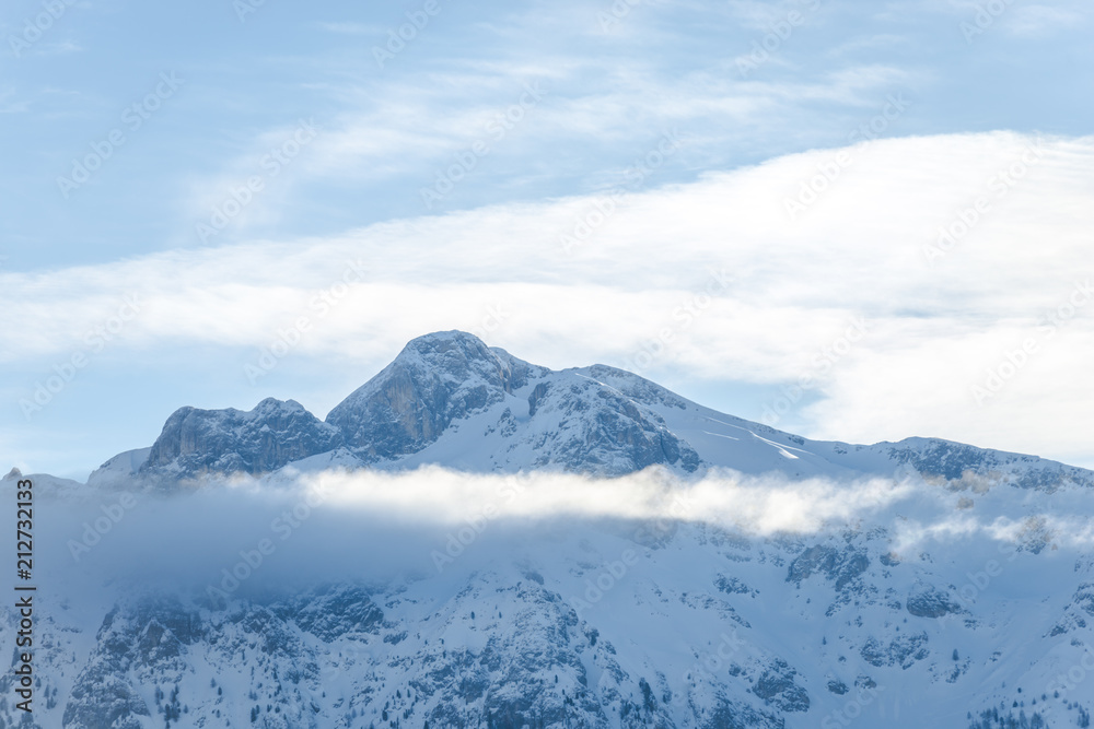 Landscape in Italy with Dolomites Mountains