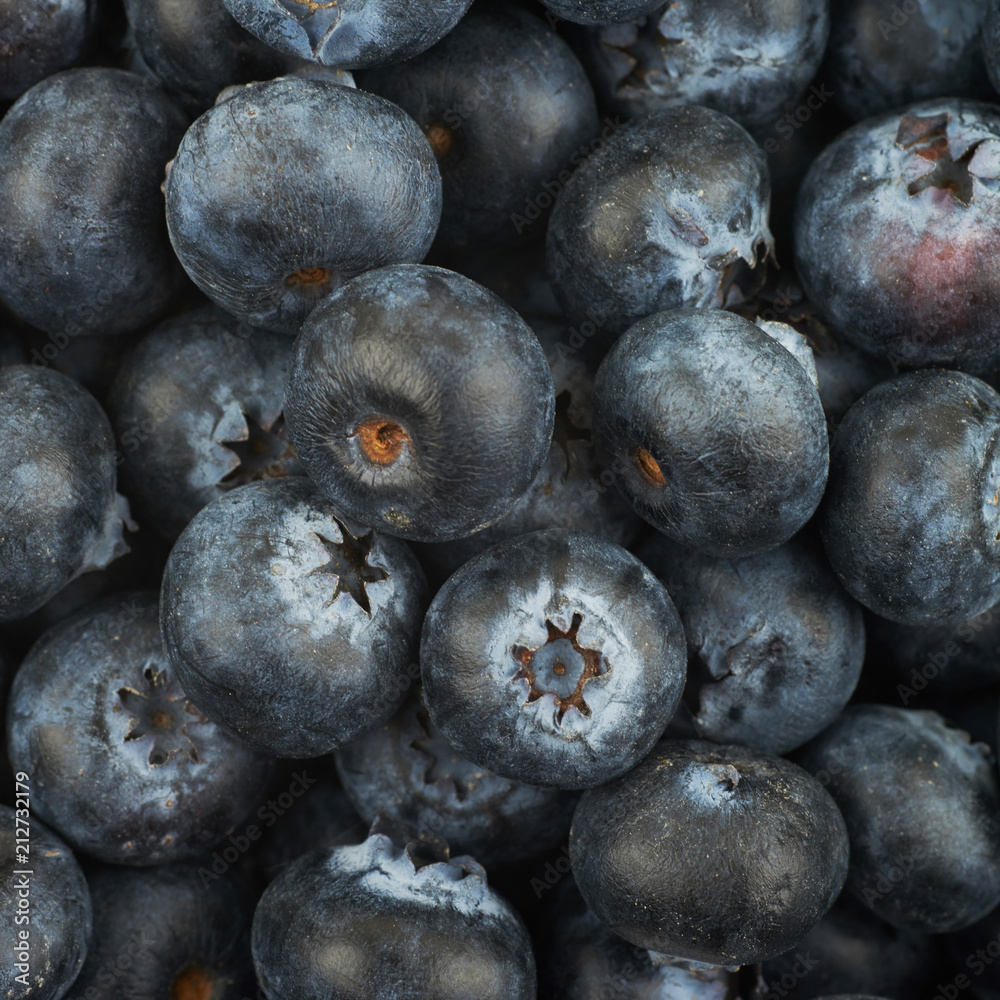 Obraz premium Surface coated with the blueberries