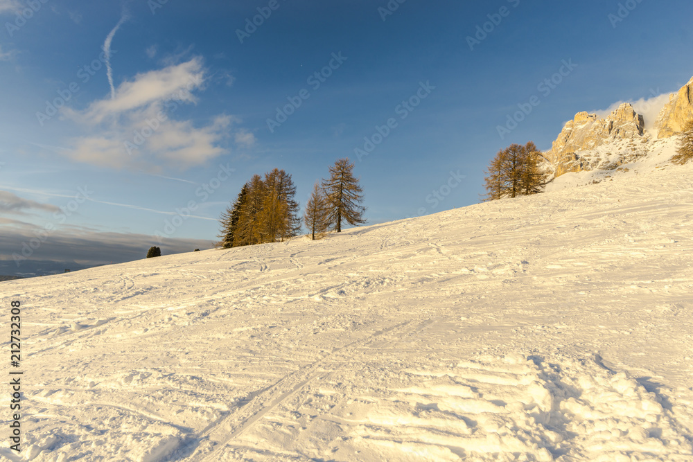 Sunste in Dolomites Mountains