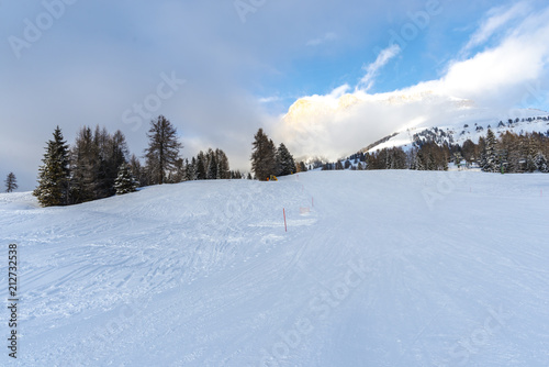 Fototapeta Naklejka Na Ścianę i Meble -  Ski resort in Dolomites Mountains, Carreza , Italy