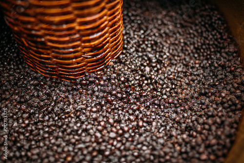 Soy sauce in the making