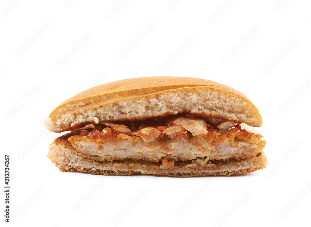 Generic burger composition isolated Generic burger composition isolated