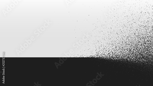 Black and White background dust explosion, Vector illustration