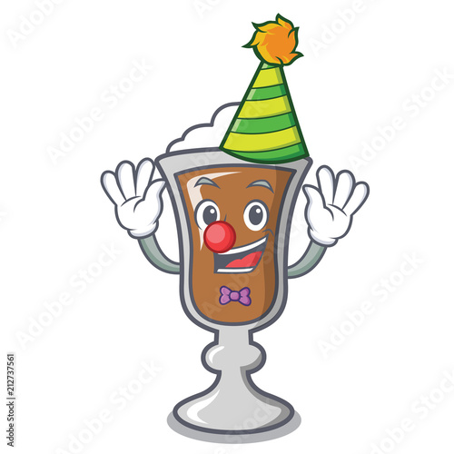 Clown irish coffee mascot cartoon photo