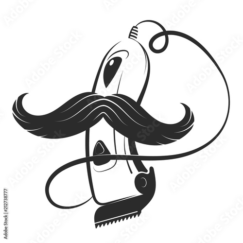 Hair clipper and mustache