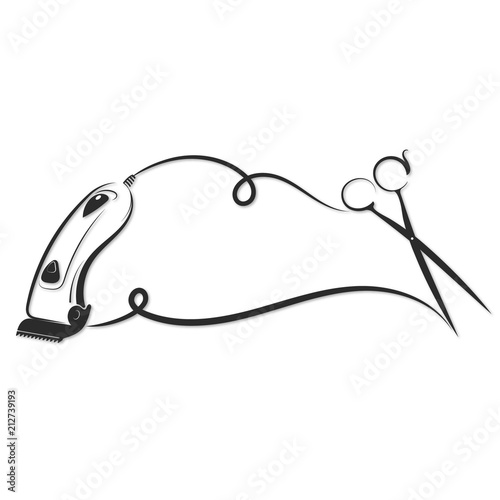 Hair clipper silhouette