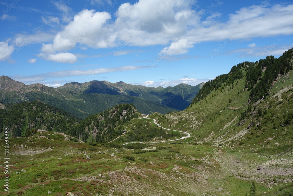 Lagorai mountain range in the eastern Alps in Trentino, Italy