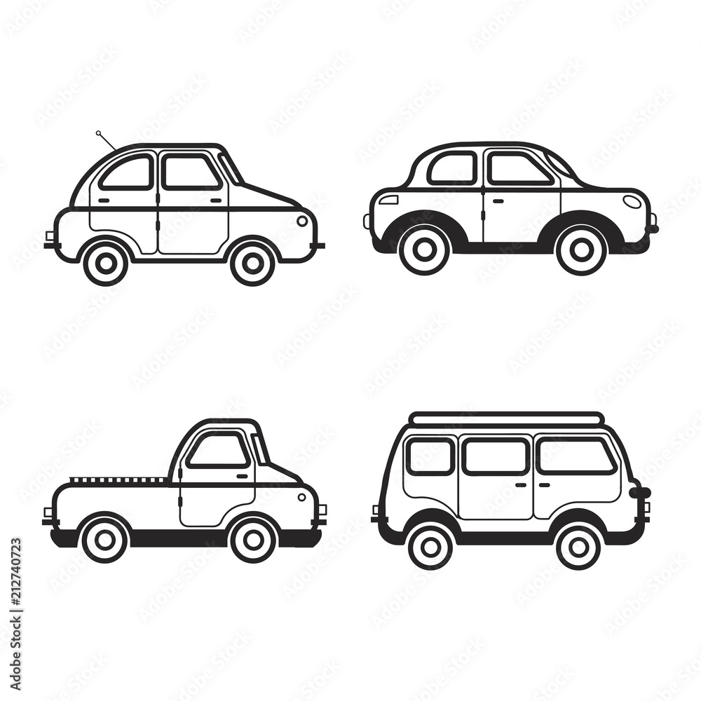 Collection of cars illustration