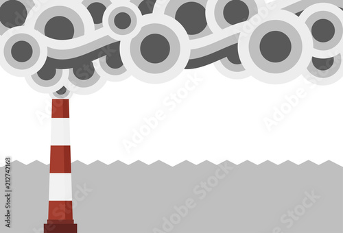 industria, fumo, inquinamento, 