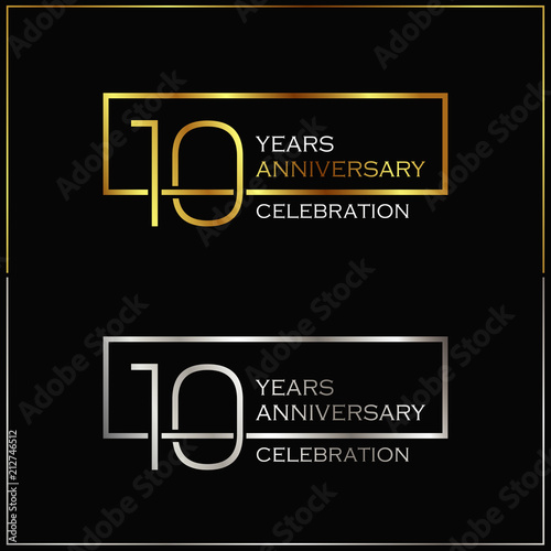 10th years anniversary celebration background