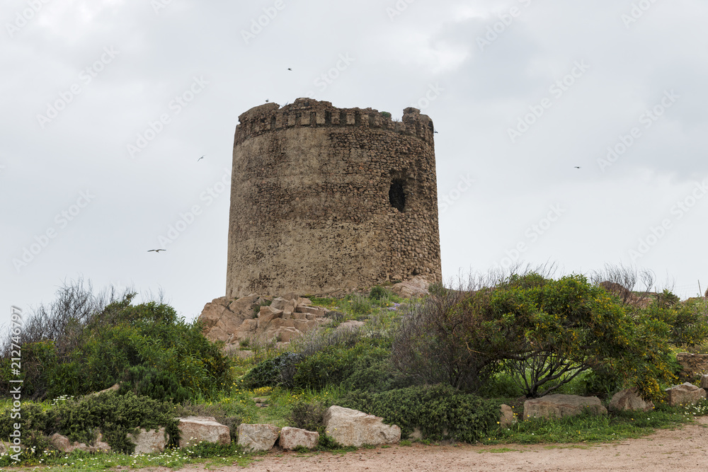 nuraghe on sardinia island