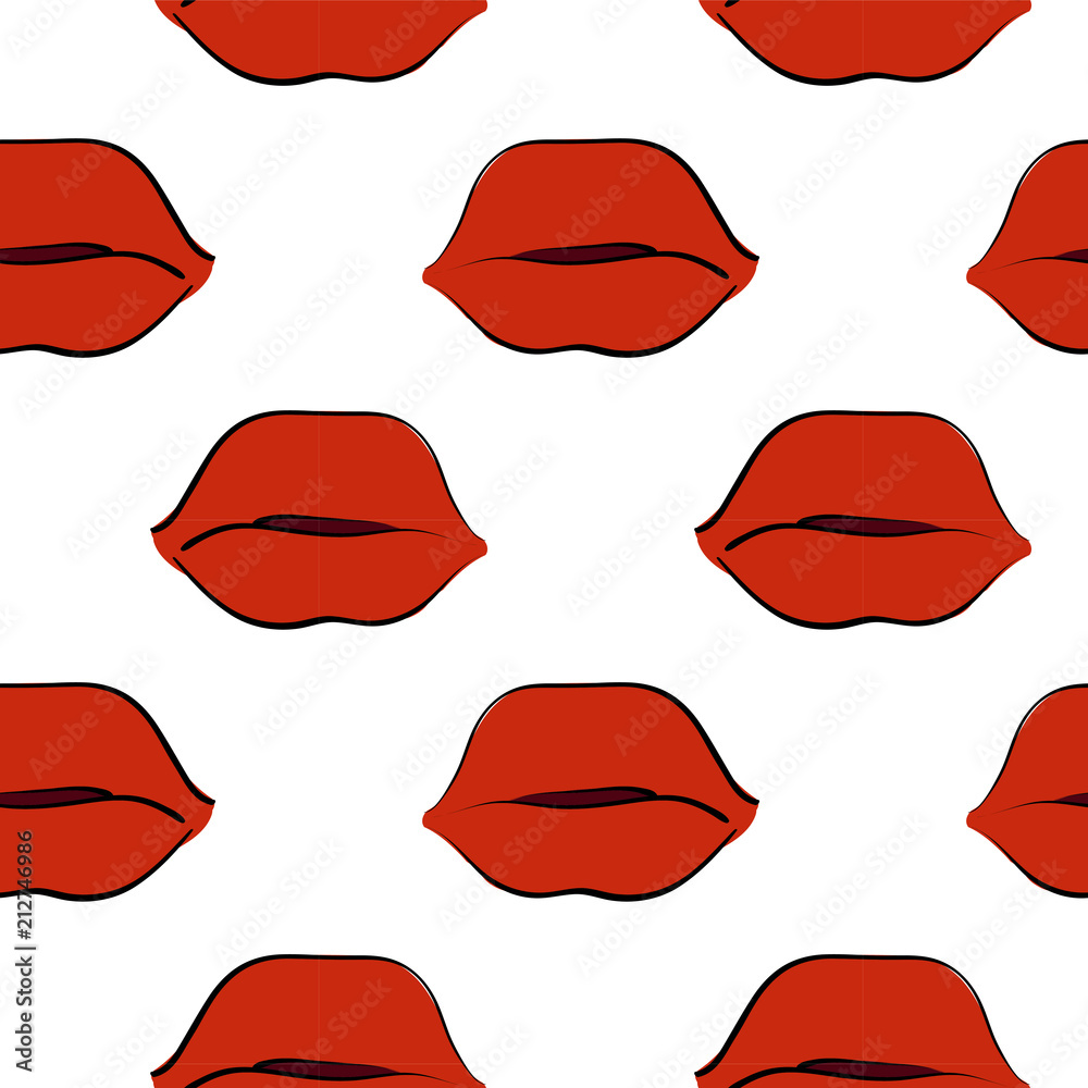 Sexy lips seamless pattern Sexy lips seamless pattern