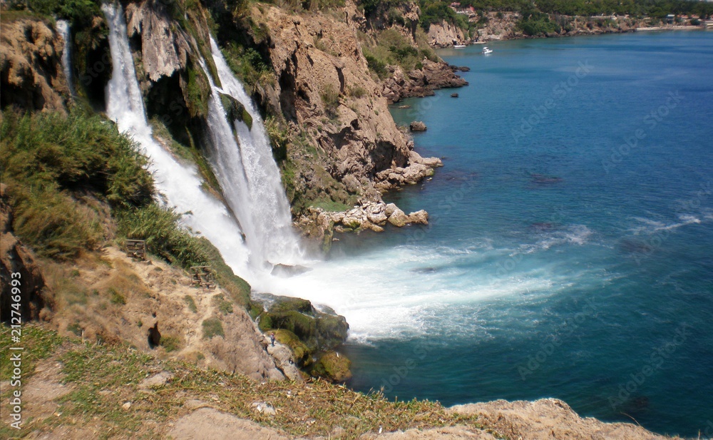 Turkish waterfall Duden (Antalya)