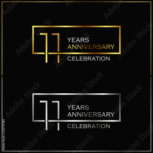 11th years anniversary celebration background