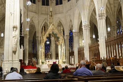 Innenansicht, St. Patricks Cathedral in Manhattan, New York City, New York, USA, Nordamerika