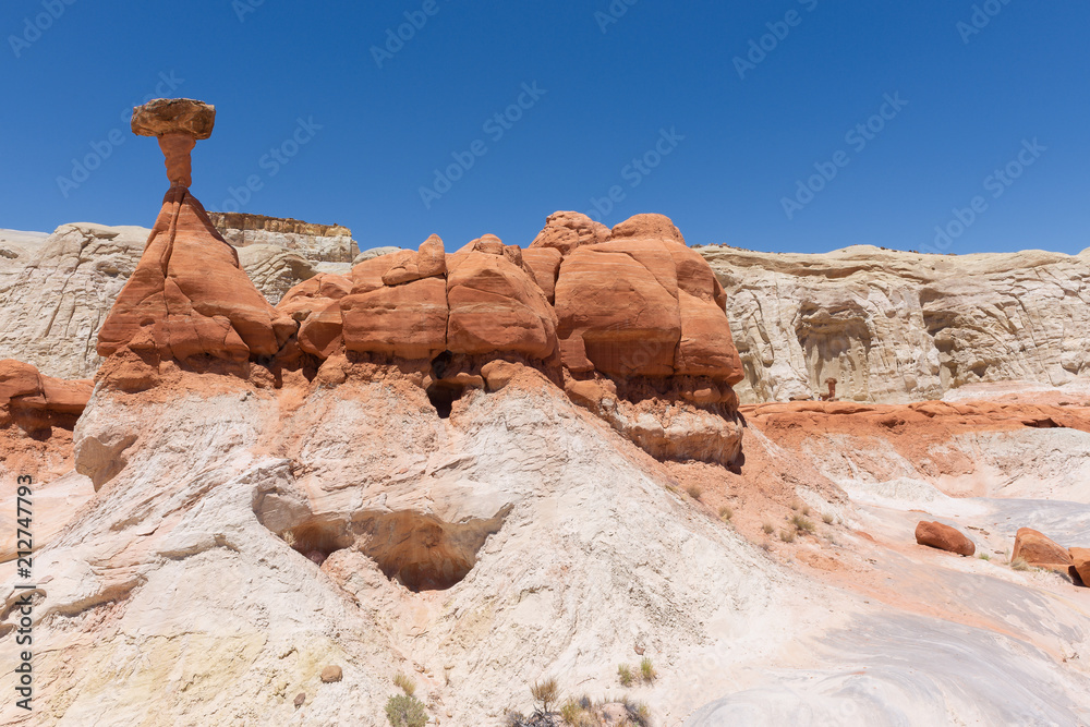 Toadstool Hoodoos in Grand Staircase-Escalante National Monument, Utah, USA Toadstool Hoodoos in Grand Staircase-Escalante National Monument, Utah, USA