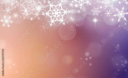 Illustration of a multi-coloured Christmas snowflake pattern  textured abstract background.