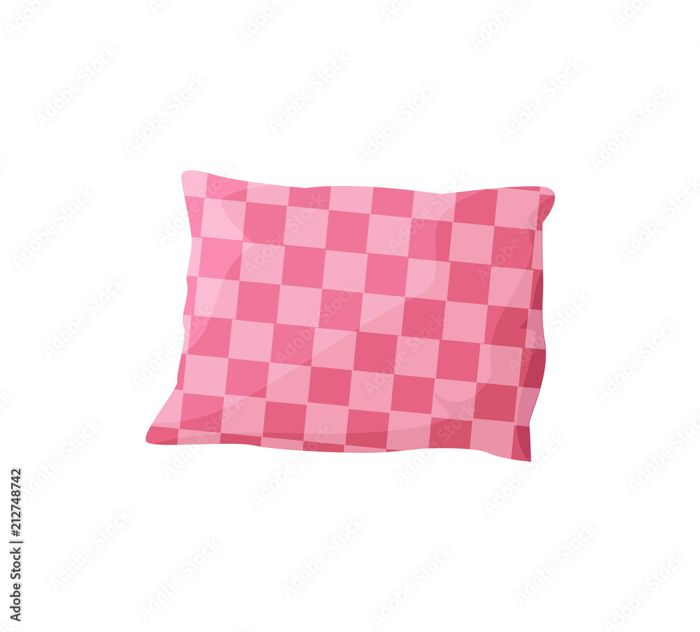 Comfortable Pillow Template, White Background